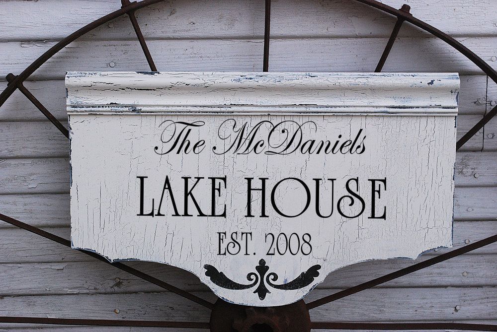 custom lake house signs cottage cabin beach house by familyattic