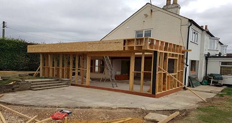 Single Storey Extension Costs Kitchen Extension Cost, Extension Costs, Roof Extension, House Extension Design, Extension Ideas, House Design, Timber Frame Extension, Single Storey Extension, Larch Cladding