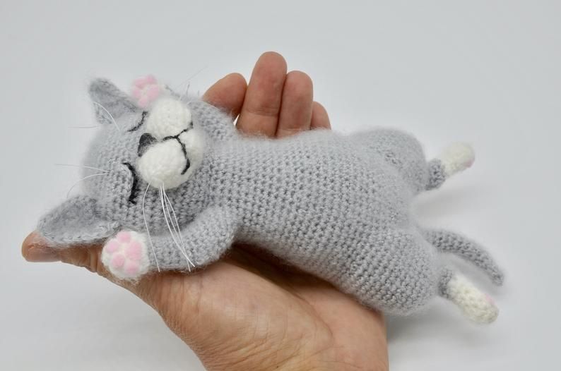 Cat Crochet Pattern, Cat Amigurumi Pattern, Crochet Sleeping Cat