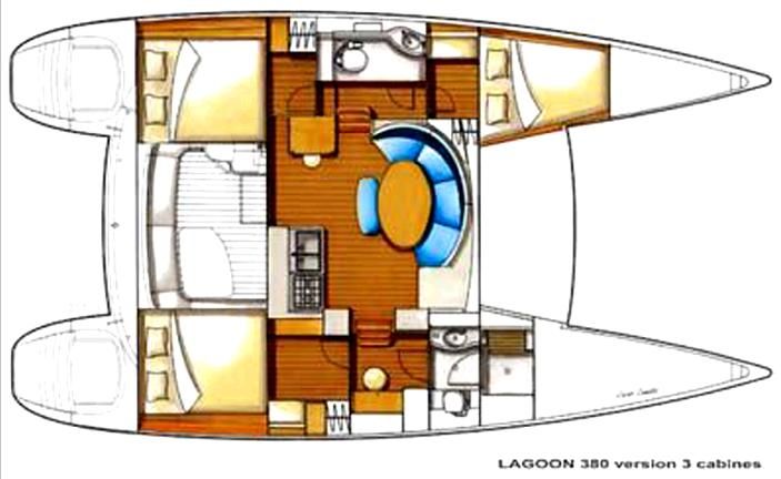 Lagoon 380 S2 Owner Version In Martinique Catamarans Sailboat Used 48545 Inautia