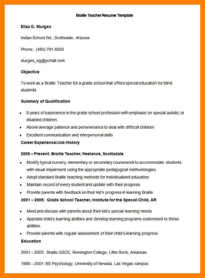 4 biodata format for teachers emt resume News to Go 2 Pinterest