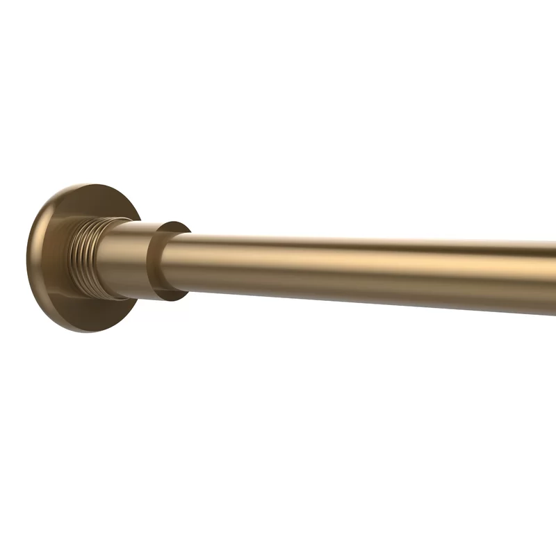 Goble Shower Curtain Rod Bracket With Groovy Detail Shower Curtain Rods Curtain Rods Curtain Rod Brackets