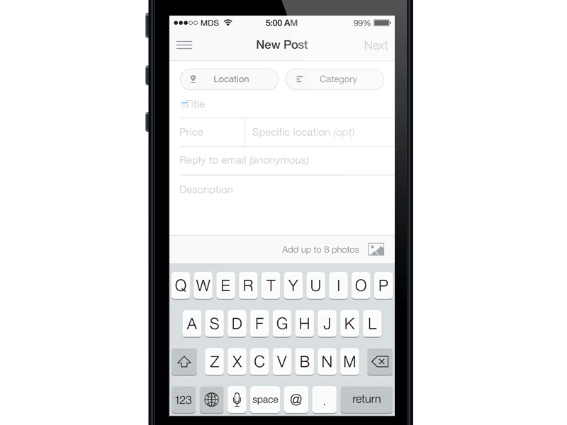 craigslist new post animated ui ux ui animation and mobile ui craigslist contact form