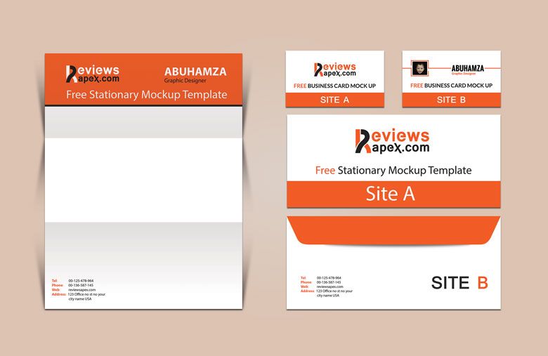 letterhead mockup psd download free template business letterhead envelope template