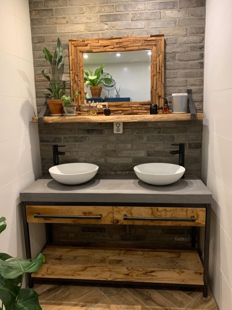 𝐎𝐩 𝐦𝐚𝐚𝐭 𝐠𝐞𝐦𝐚𝐚𝐤𝐭 | Badkamermeubel maken, Badkamer ...