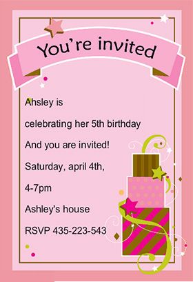 here we are sharing invitation card for a birthday party special birthday invitations card