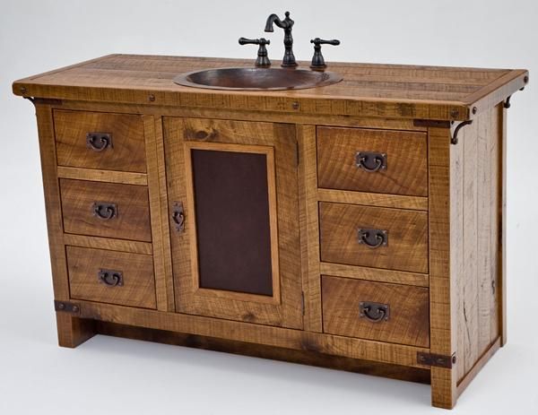 Bathroom Furniture Rustic Vanities Barnwood Vanity Hammered Bathroom Furniture Rustic Vanities Barnwood Vanity Hammered Copper Sink Ston