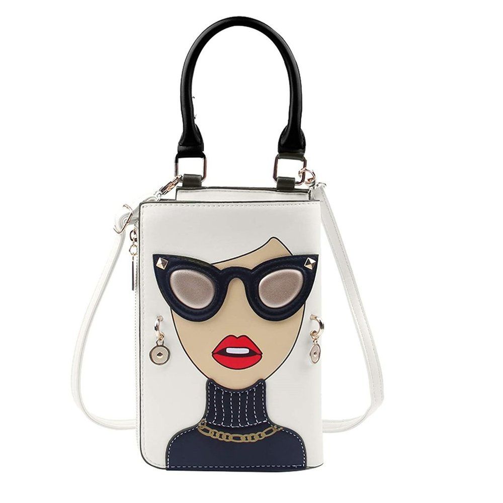 Funny Novelty Printed Womens Leather Handbags Shoulder Tote Funny Novelty Printed Womens Leather Handbags Shoulder Tote