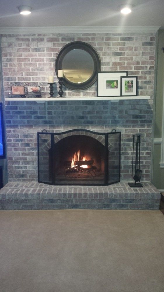 80 S Fireplace Redone White Wash Redo Brick - Pictures Of Brick Fireplaces Redone 80 S Fireplace Redone White Wash Redo Brick - Pictures Of Brick Fireplaces Redone