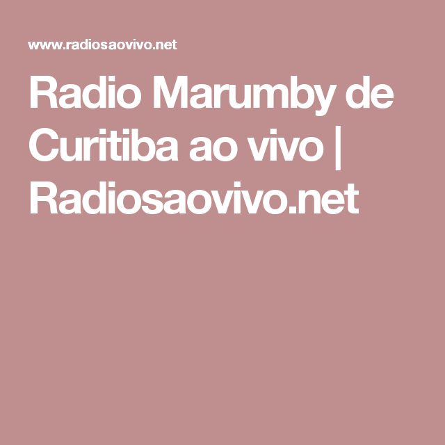 Pin em radio ao vivo