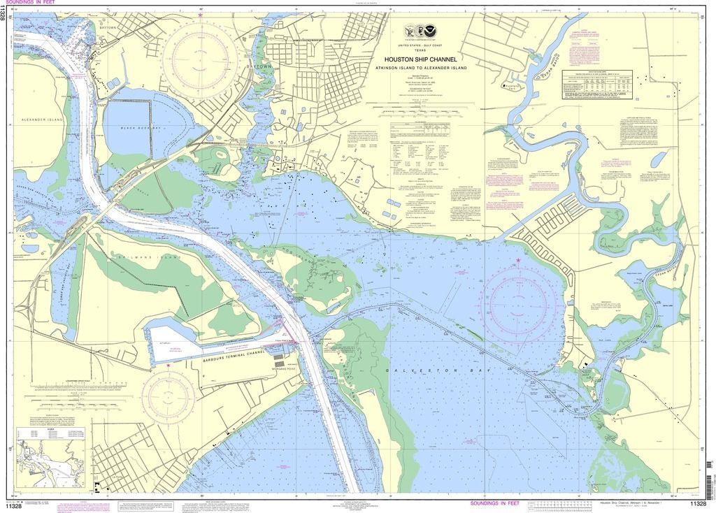 noaa nautical chart 11328 houston ship channel atkinson island to cape coral navigation charts