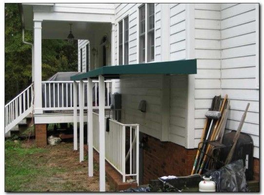 Covering The Steps To Walk Down Basement Solves Many Wet Basement Problems An Awning Over The Basement Doo Basement Stairway Basement Entrance Basement Stairs