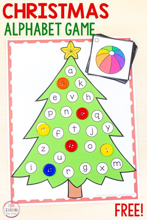 A free printable Christmas alphabet activity for your Christmas centers or morning tubs in preschool and kindergarten. #Christmasactivitiesforkids #preschool #kindergarten #literacycenters Alphabet Activities Preschool, Alphabet Games, Printable Activities For Kids, Kindergarten Activities, Alphabet Centers, School Activities, Preschool Classroom, Free Printables, Printable Alphabet