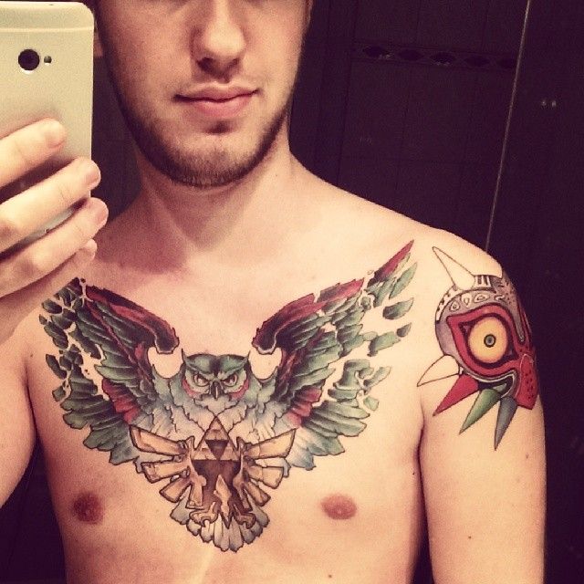 85 Cool Zelda Tattoos Ideas Chest Tattoos For Women Zelda Tattoo Tattoos