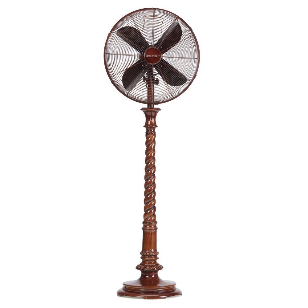 Deco Breeze 16 in. Raleigh Deco Standing Floor Fan Outdoor Standing ...