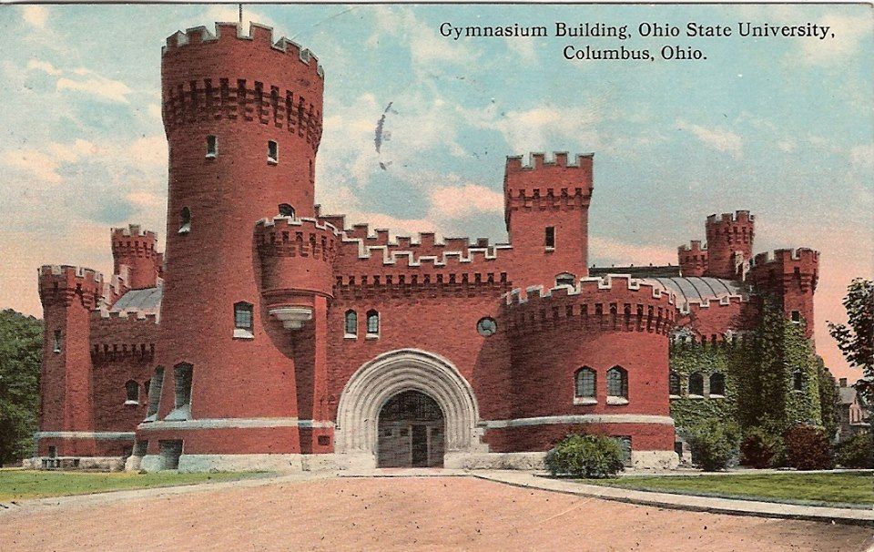1913 postcard of the old OSU Armory located at the NW corner of 15th 1913 postcard of the old OSU Armory located at the NW corner of 15th