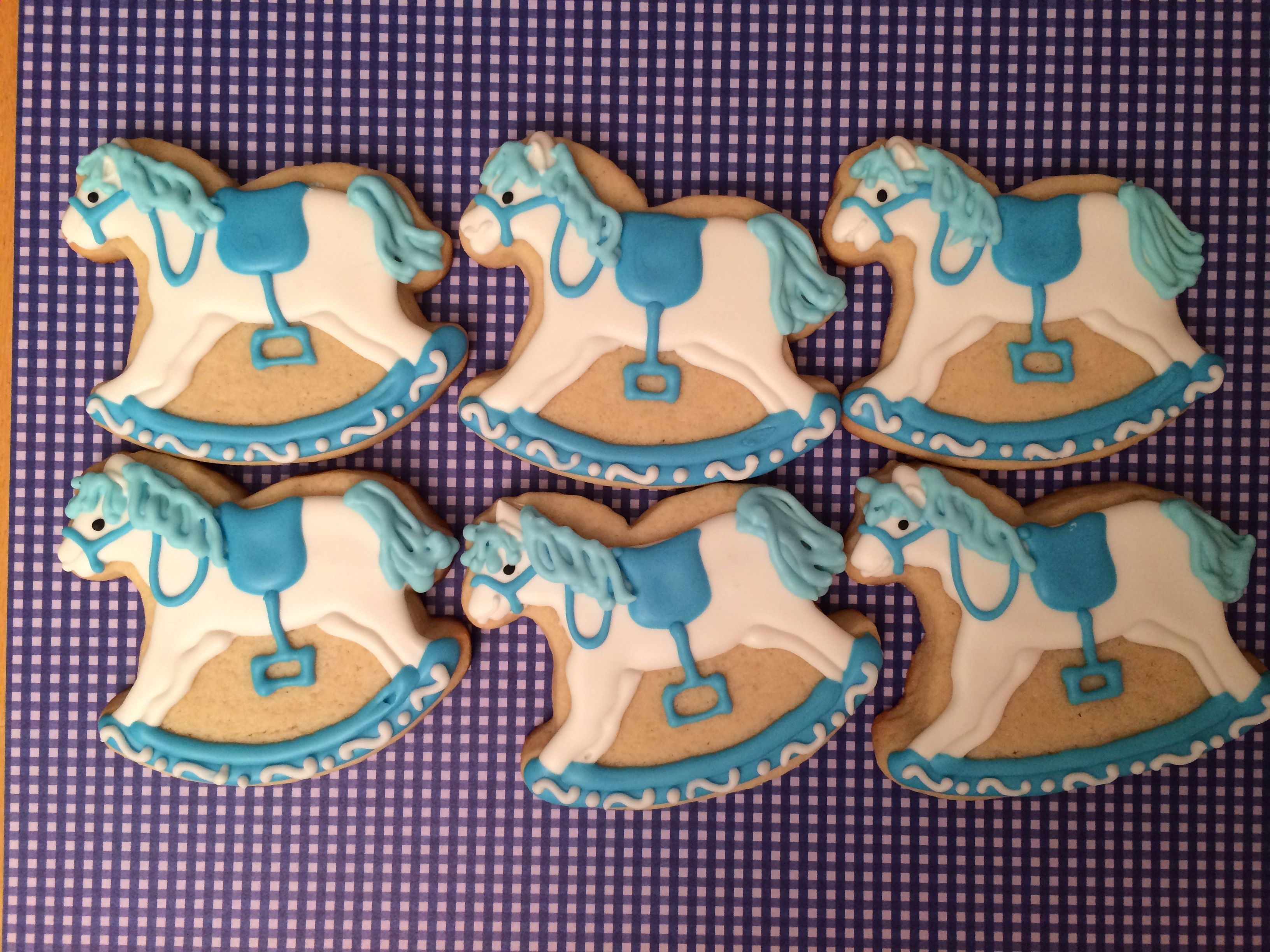 Blue And White Rocking Horse Cookies Are So Cute For Blue And White Rocking Horse Cookies Are So Cute For
