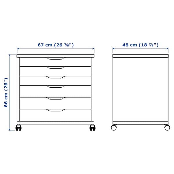 ALEX Drawer unit on casters white IKEA Drawer unit, Sewing room storage, Ikea alex