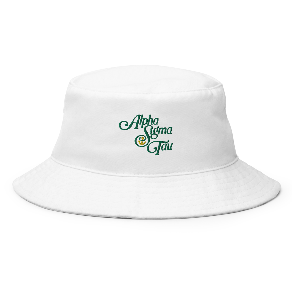 Presenting the Chic Alpha Sigma Tau Classic Bucket Hat! This stylish