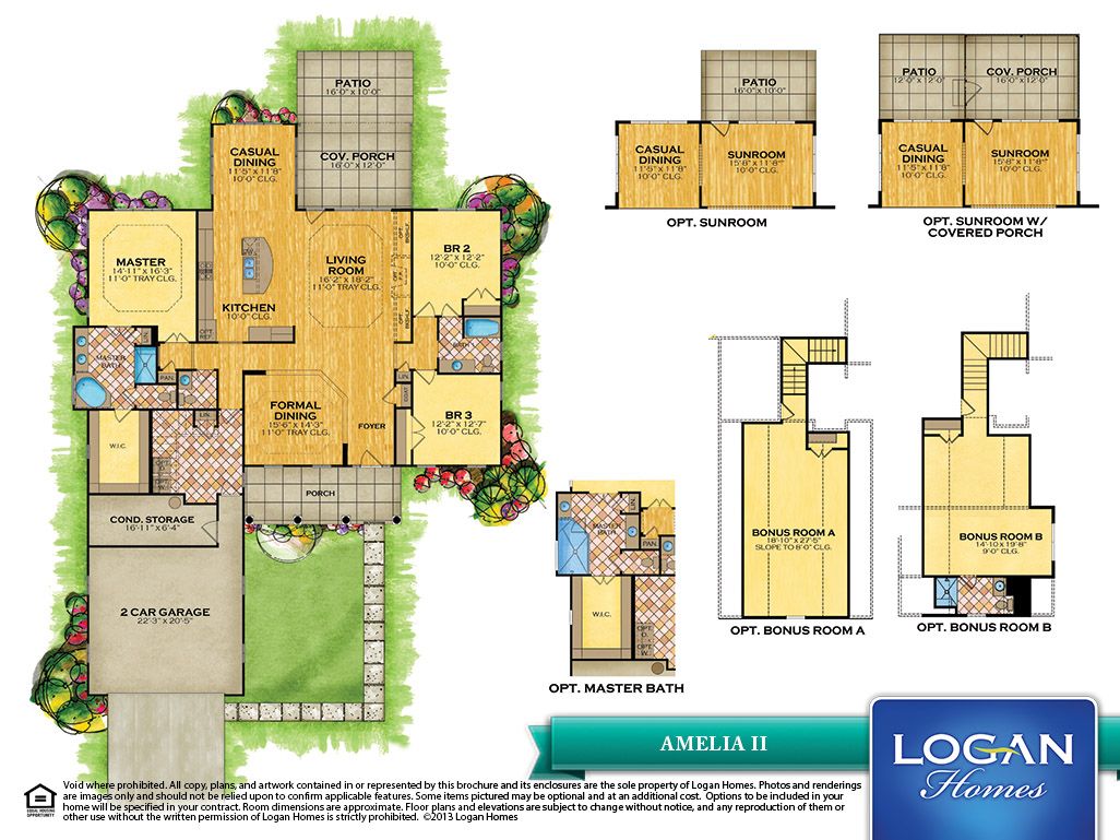 The Amelia 2014 Ideal Living Home by Logan Homes floor plan Floor