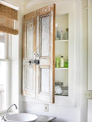Old Kitchen Cabinet Door Becomes A Bathroom Great Old Kitchen Cabinet Door Becomes A