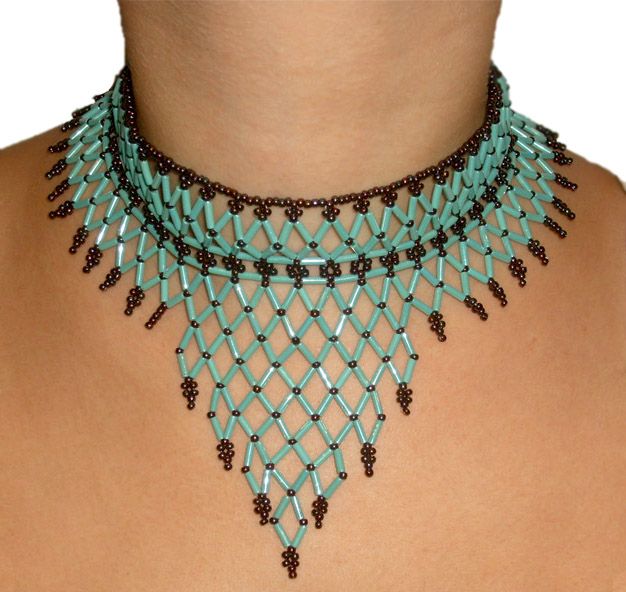 Free Pattern For Necklace Waterfall Patterns Beaded Free Pattern For Necklace Waterfall