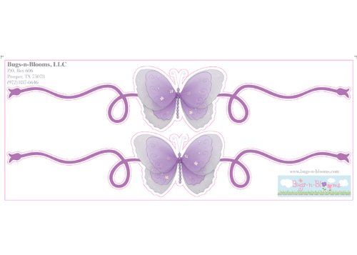 Butterfly Stickers Wall Mural Vinyl Decal Scroll Baby Room Nursery Decorations