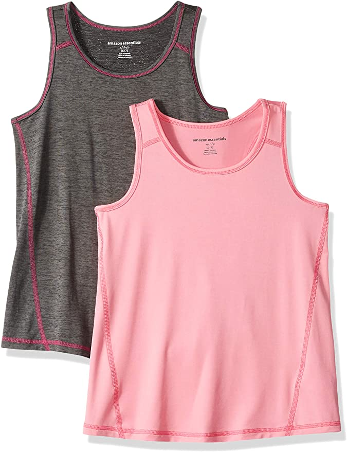 Essentials Girls 2-Pack Active Tank