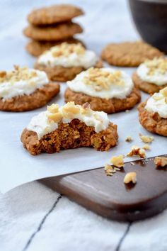 Cooking And Baking, Baking Recipes, Cookie Recipes, Snack Recipes, Sweet Desserts, No Bake Desserts, Sweet Recipes, Carrot Cake Cookies, Sweet Bakery