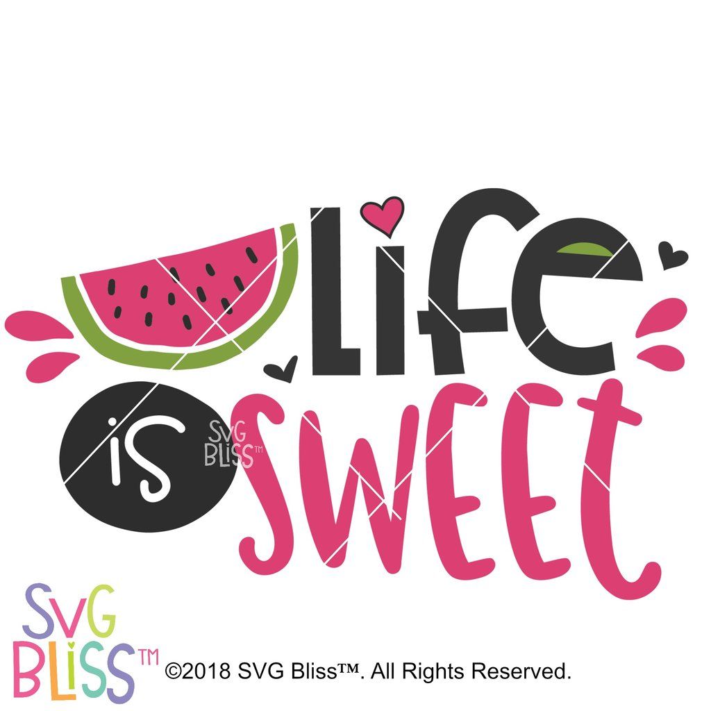 Free Free 213 Life Is Sweet Watermelon Svg SVG PNG EPS DXF File