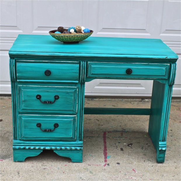 Patina Green Vintage Desk Turquoise Vanity Bedroom Furniture TV Stand Storage Distressed Rustic On Etsy Patina Green Vintage Desk Turquoise Vanity Bedroom Furniture TV Stand Storage Distressed Rustic On Etsy
