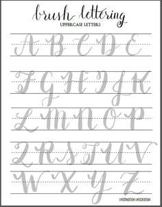 the beginners guide to brush lettering part ii brush lettering hand lettering alphabet practice sheets