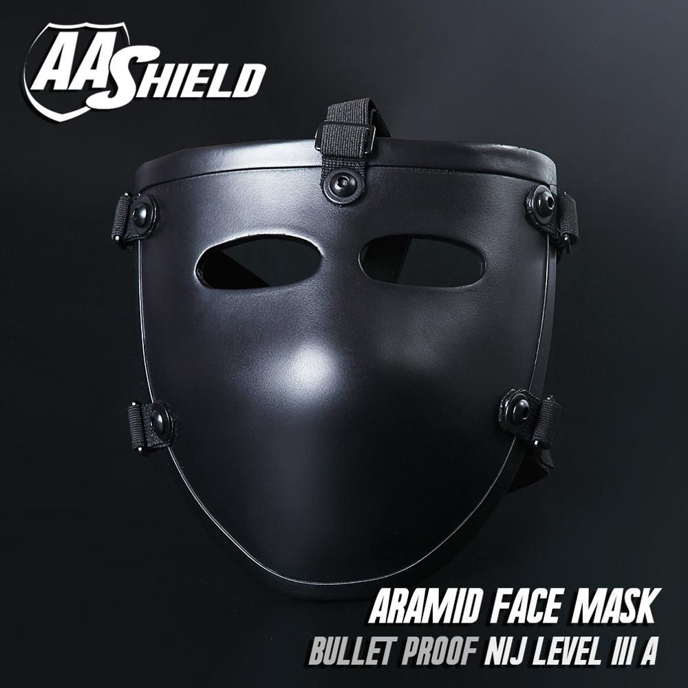 AA Shield Ballistic Visor Face Bulletproof Glass Mask For Helmet Lvl IIIA 3A
