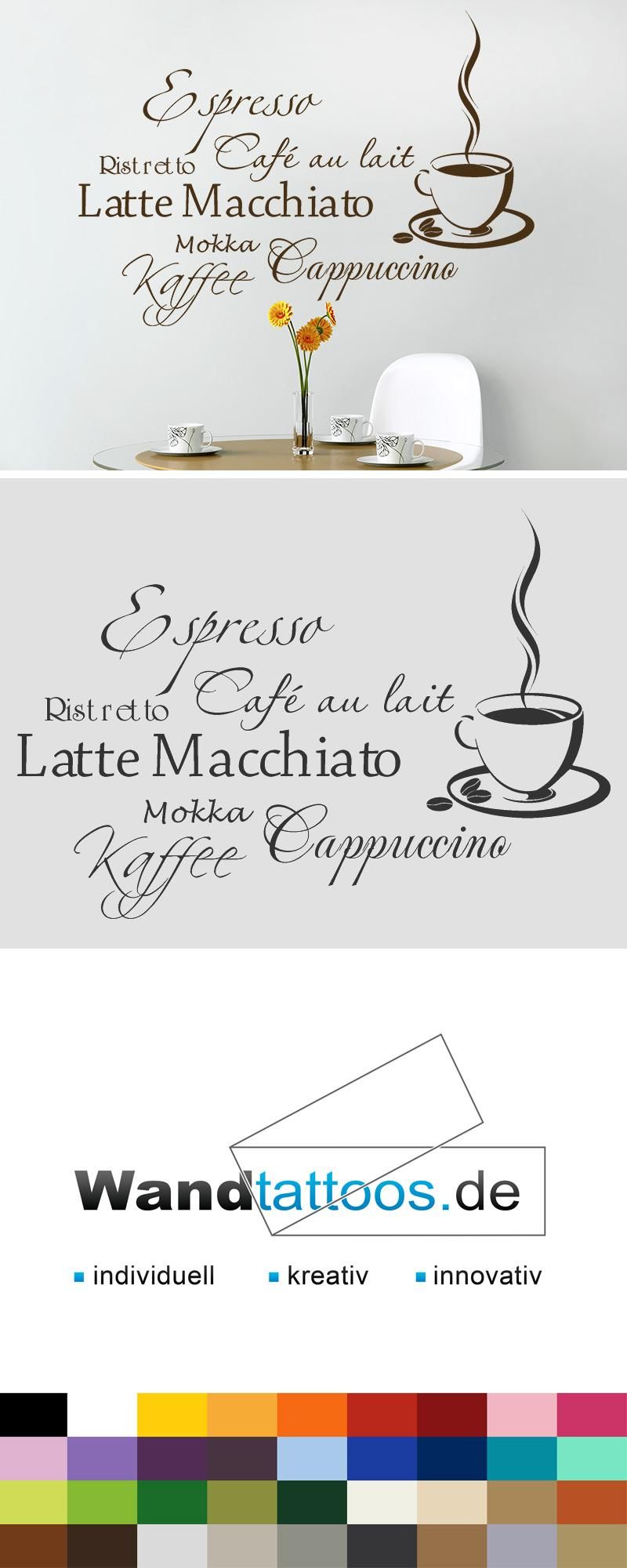 Wandtattoo Kaffee Aroma mit Kaffeetasse | Küche Wandtattoo ... Wandtattoo Kaffee Aroma mit Kaffeetasse | Küche Wandtattoo ...