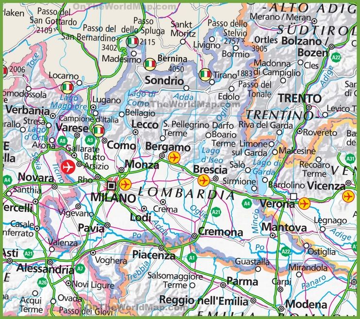 tour of lombardy map