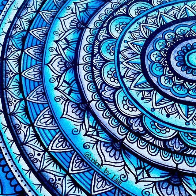 Stunning mandala page by @colors_by_lisa using their ...