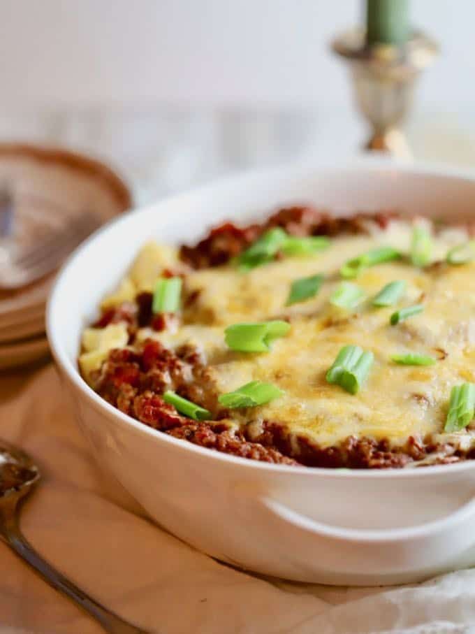 Easy Hamburger Noodle Casserole with Cheese | Recipe | Easy ground beef