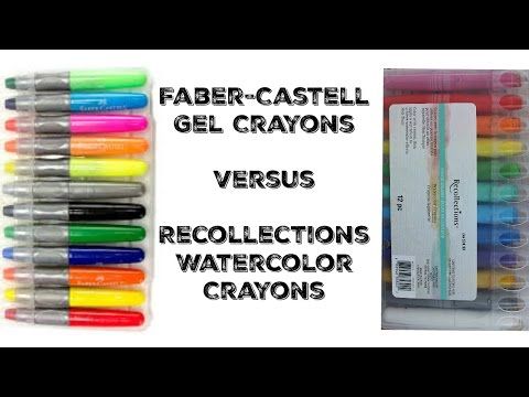 Recollections Watercolor Crayons Vs Faber Castell Gelatos