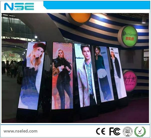 nse indoor p3 digital led poster screen size 576x1920x30mm please how to check screen size