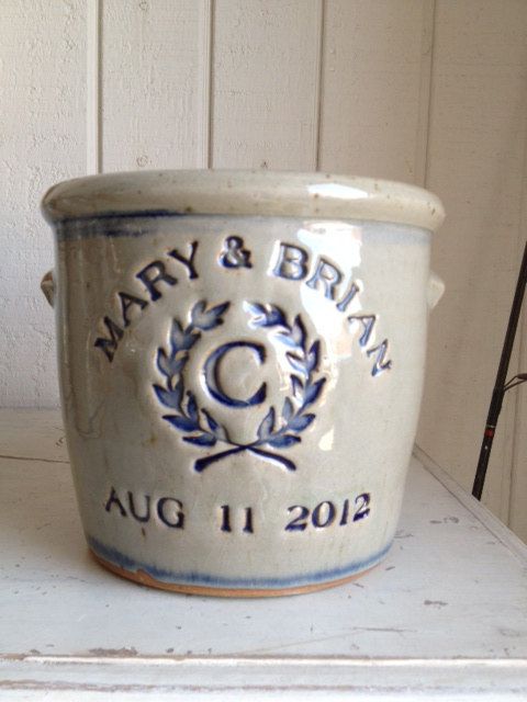 Personalized Stoneware Crock Personalized Stoneware Crock