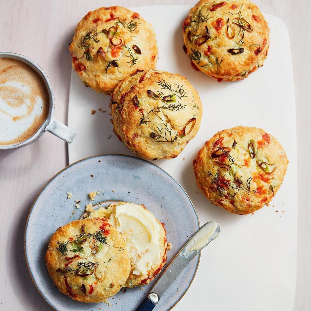 Rise and shine to these delicious herb cheddar scones! 👀 Rise and shine to these delicious herb cheddar scones! 👀