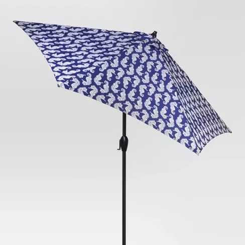 9 Round Patio Umbrella Patterned Threshold Target 9 Round Patio Umbrella Patterned