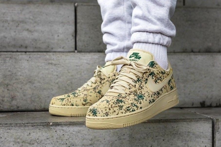 air force 1 low desert camo team gold