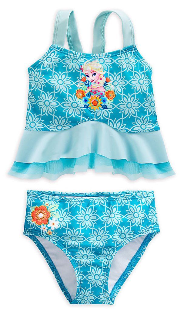 Disney Store Frozen Elsa Girl Swimsuit Cover Up Size 9//10