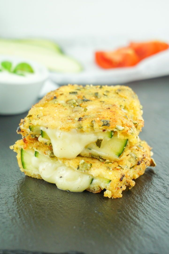 Zucchini Cordon Bleu - Vegetarisches oder klassisches Low Carb Rezept