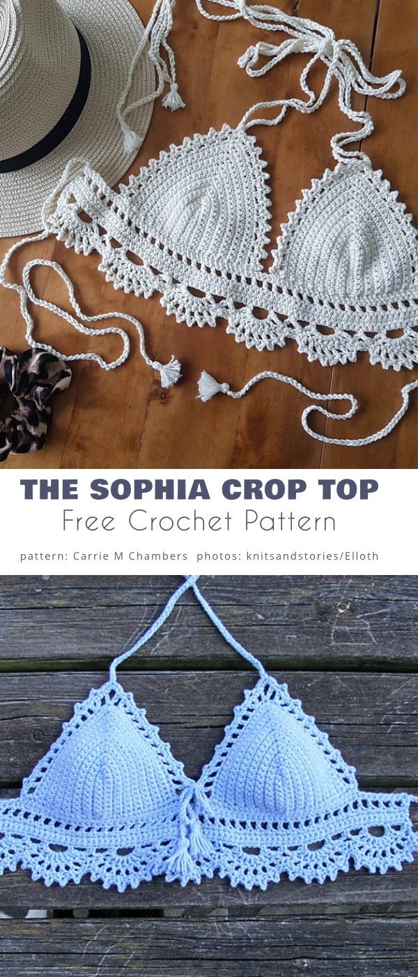 40 Absolutely The Best Crochet Halter Tops Free Patterns | Crochet crop