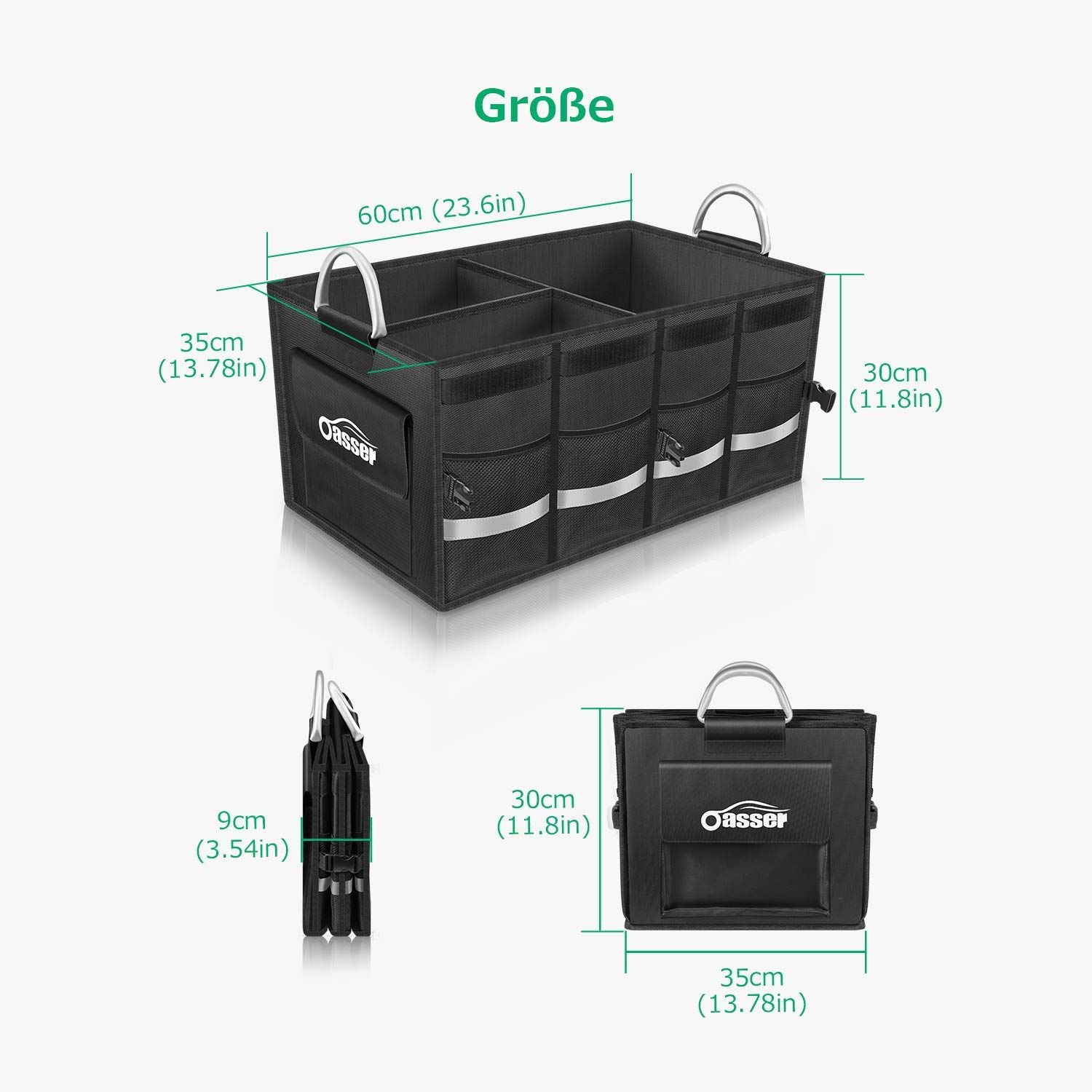 Oasser Kofferraumtasche AutoKofferraum mit Deckel Auto Faltbox Auto Kofferraum mit Klett Organizer Auto Aufbewahrungsbox Taschen Praktisch und Wasserdicht Verpackung MEHRWEG: Amazon.de: Auto Organizer Auto, Cargo Organizer, Car Storage, Storage Spaces, Trunk Organization, Car Trunk, Side Plates, Sansa, Aluminium Alloy