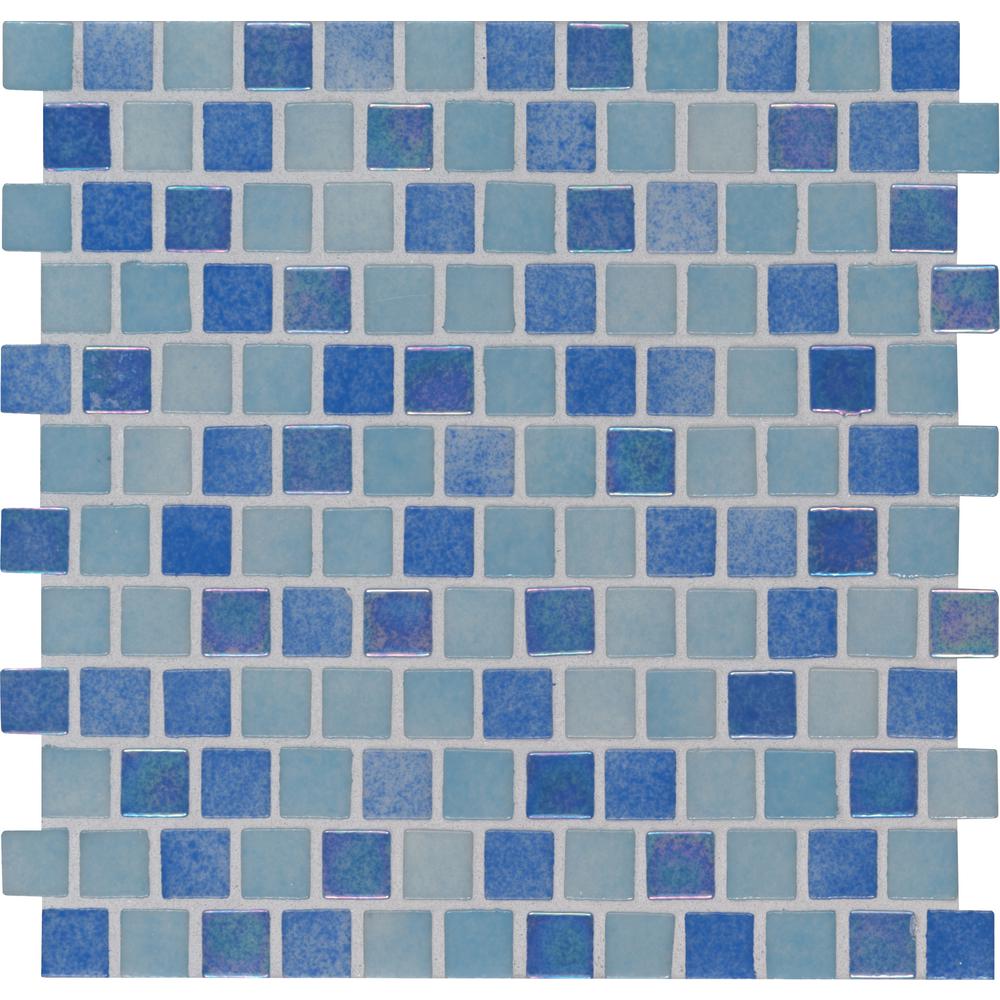 Msi Hawaiian Coast 11 81 In X 11 81 In X 4mm Glass Mesh Mounted Mosaic Tile 19 4 Sq Ft Case Glsb Hawcoa4mm The Home Depot Mosaic Tiles Swimming Pool Tiles Mosaic Glass