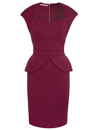 Maggy London Scuba Peplum Dress