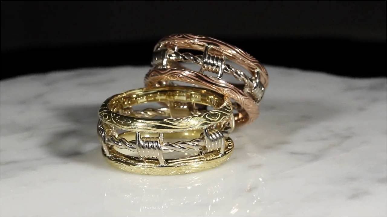 48 Unique Barbed Wire Wedding Rings Mo19695 Wedding